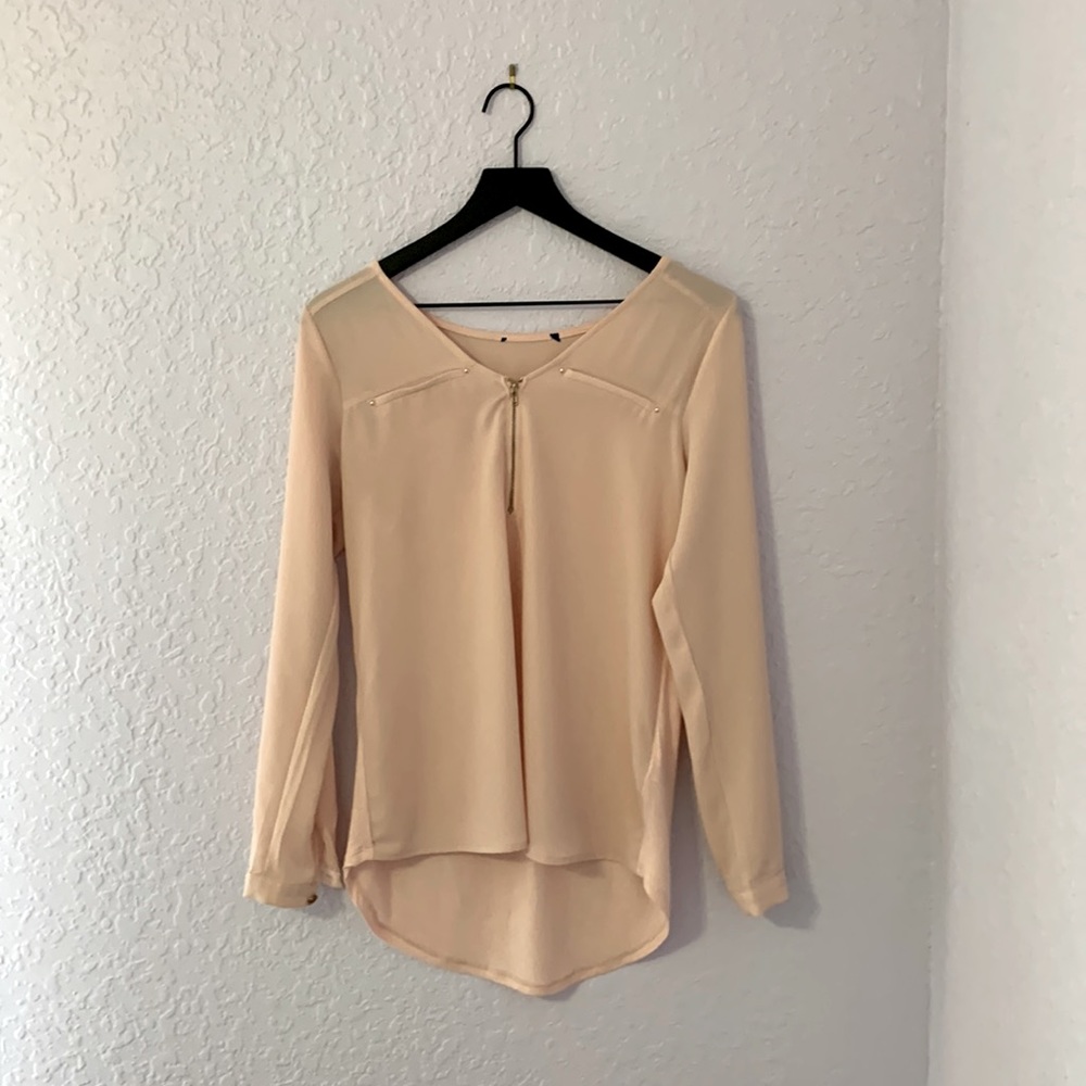 Light Pink Blouse w/ Golden Buttons